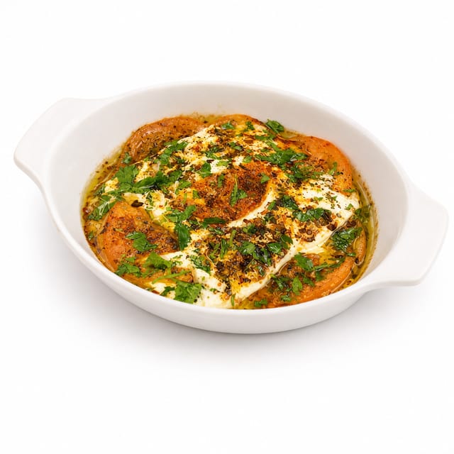 Baked Feta Cheese.